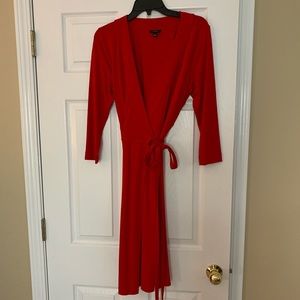 Ann Taylor red knit dress, only worn one time!
